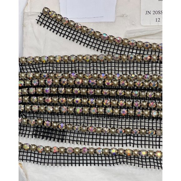 Vtg MICHAEL THOMAS Designer Collection JN 20SS AB Vintage Rhinestone Trim Lot - Picture 8 of 11